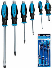 BlueSpot 6pc Screwdriver Set Hex Impact Bolster Handle Magnetic Tip Screwdrivers