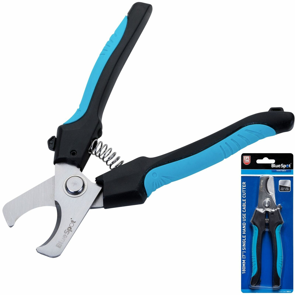 BlueSpot 180mm Cable Cutter Pliers Electrician Wire Shears Cutters Tool 7" Plier