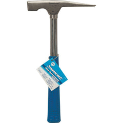 Silverline 16oz Tubular Shaft Brick Hammer Rubber Handel Hardened Steel Head