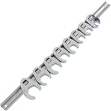 Neilsen 8pc Crows Foot Feet Wrench Spanner Set 3/8" Metric Crow 10mm - 22mm