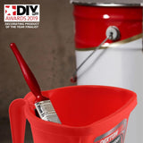 Dekton Painters Buddy Decorate Paint Caddy Bucket Magnetic Brush Holder 1L