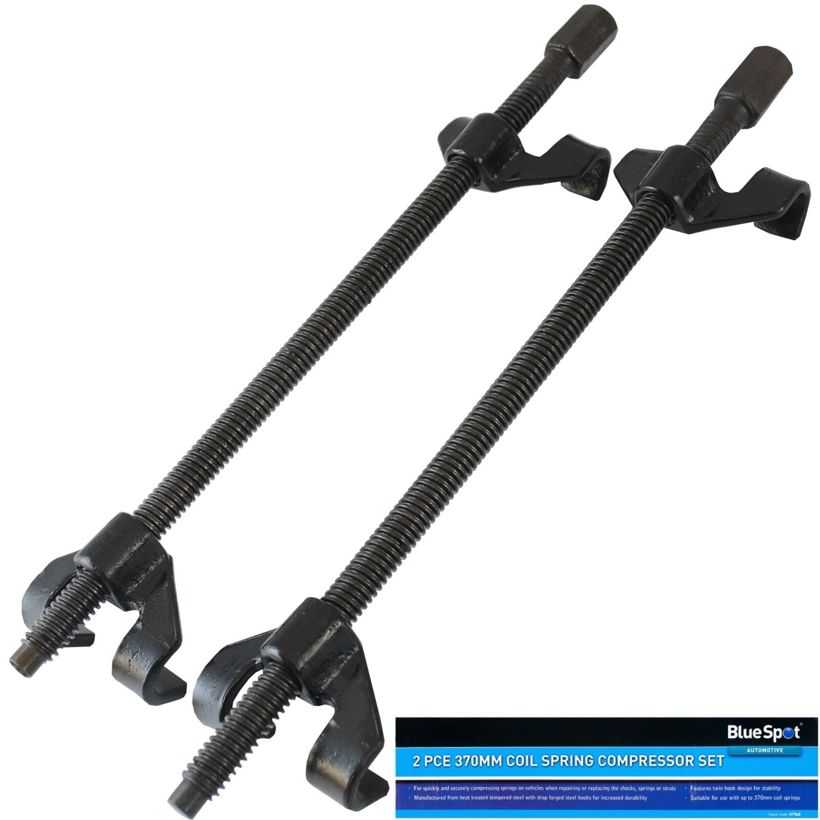 BlueSpot 2pc Coil Spring Compressor Clamps Heavy Duty Suspension Tool ...