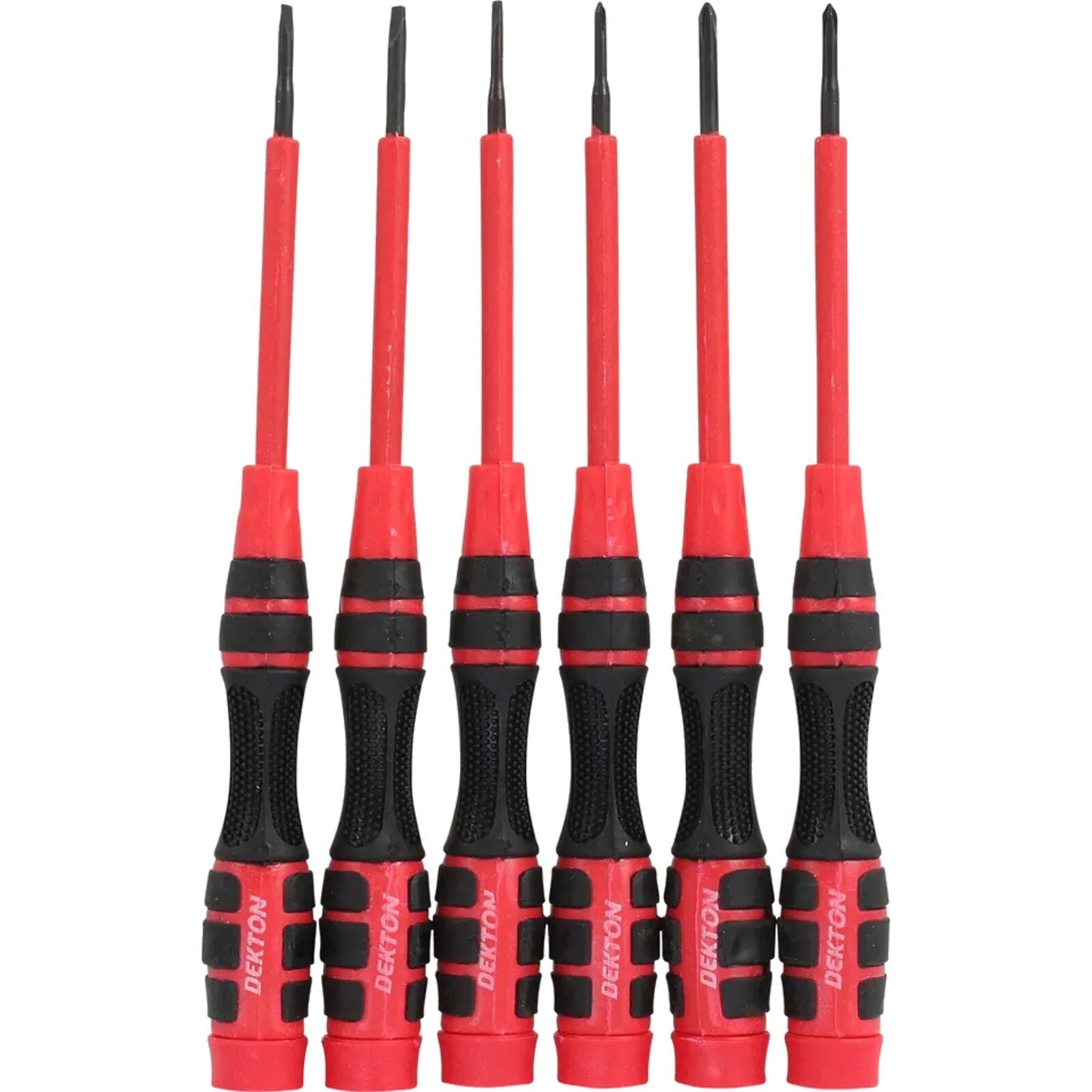 Dekton 6pc Precision Torx Screwdriver Set Magnetic Tips Soft Grip T5 - T10