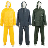 Silverline Waterproof Rain Suit Jacket & Trousers Set Women's Men's Rain Coat