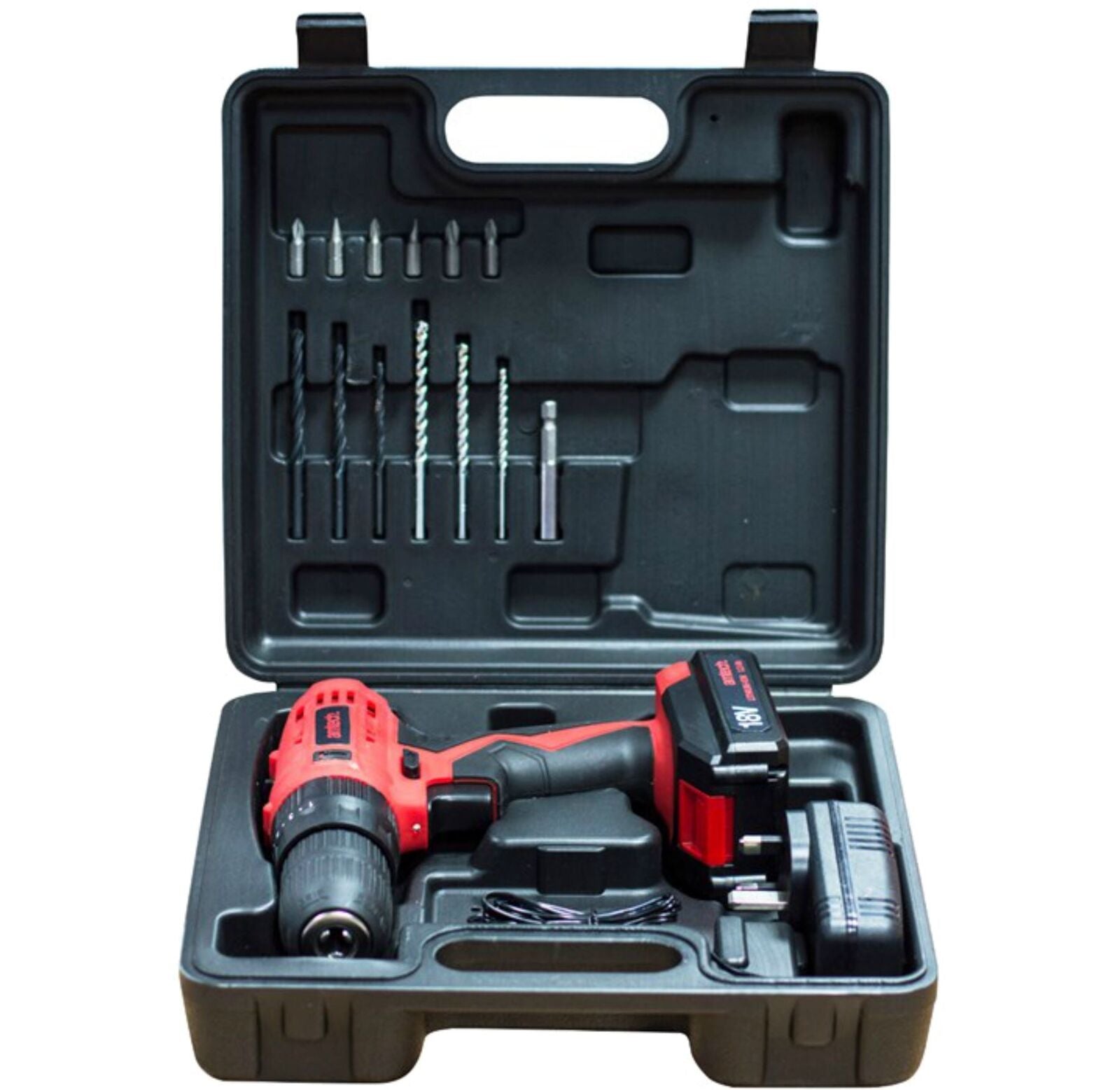 Amtech 18v Cordless Drill Electric Screwdriver Hammer Combi Drill Li-ion Battery