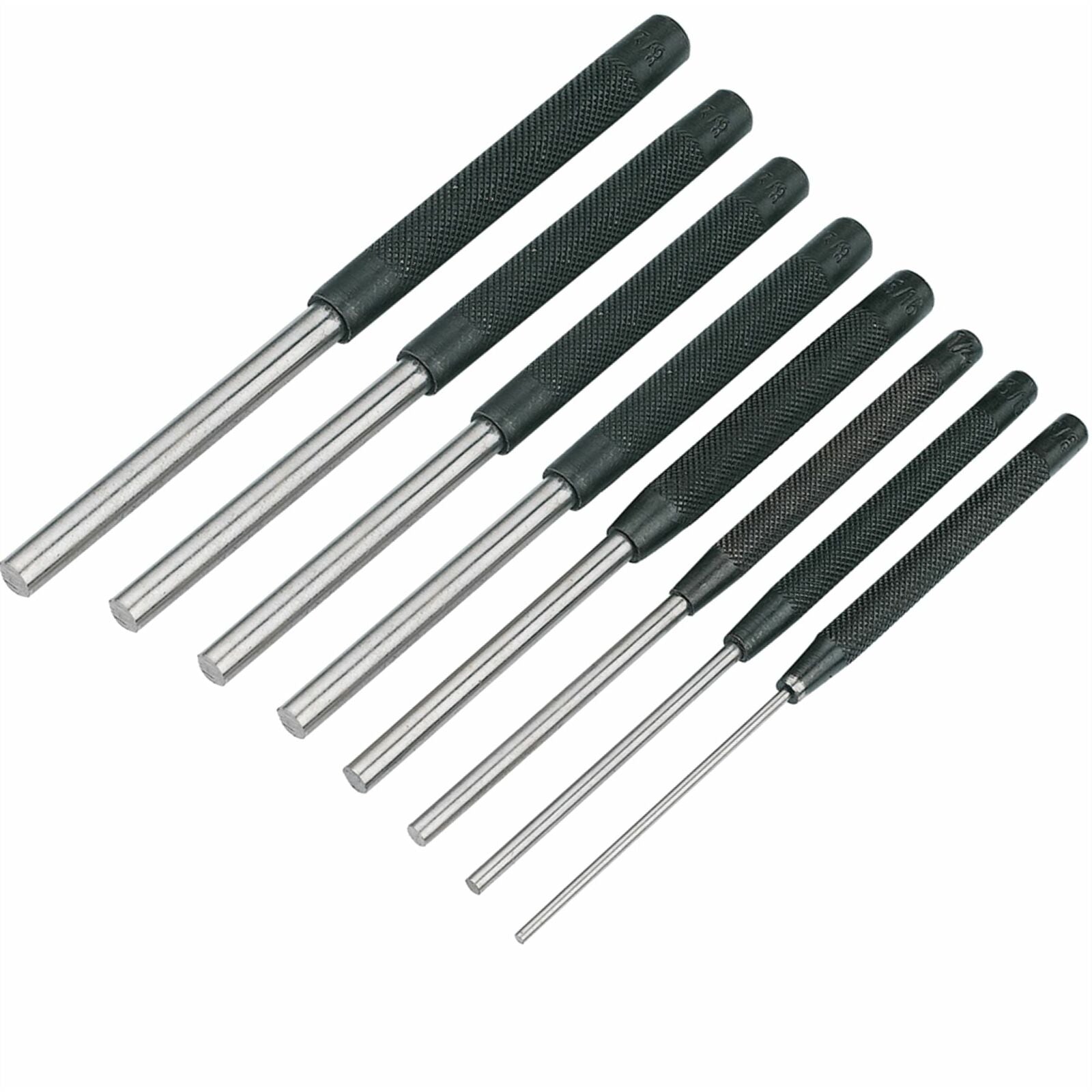 Silverline Parallel Pin Punch Drift Set 200mm 8 Piece 2.4 - 9.5mm Mechanics Tool