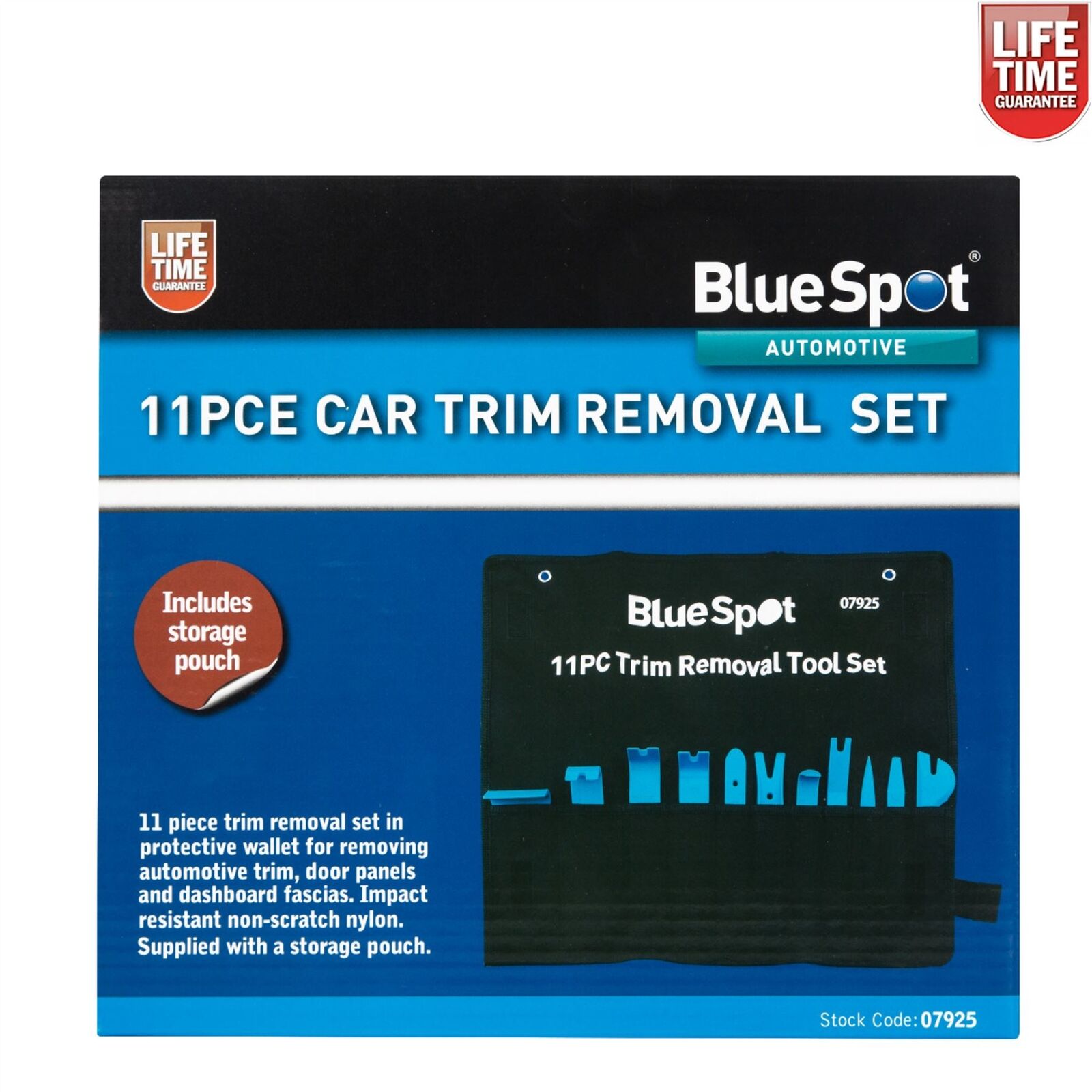 11pc Car Door Plastic Trim Panel Dash Installation Removal Pry Tool Kit 07925