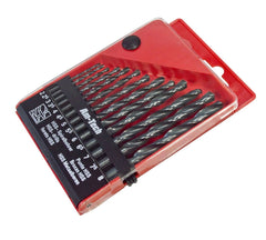 Amtech 13pc Drill Bit Set Kit Wood Metal Plastic HSS High Speed Steel Case Box