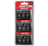 Dekton 1500 X Stapler Gun Refills 8mm,10mm & 12mm Staples Fabric Wood Tacker
