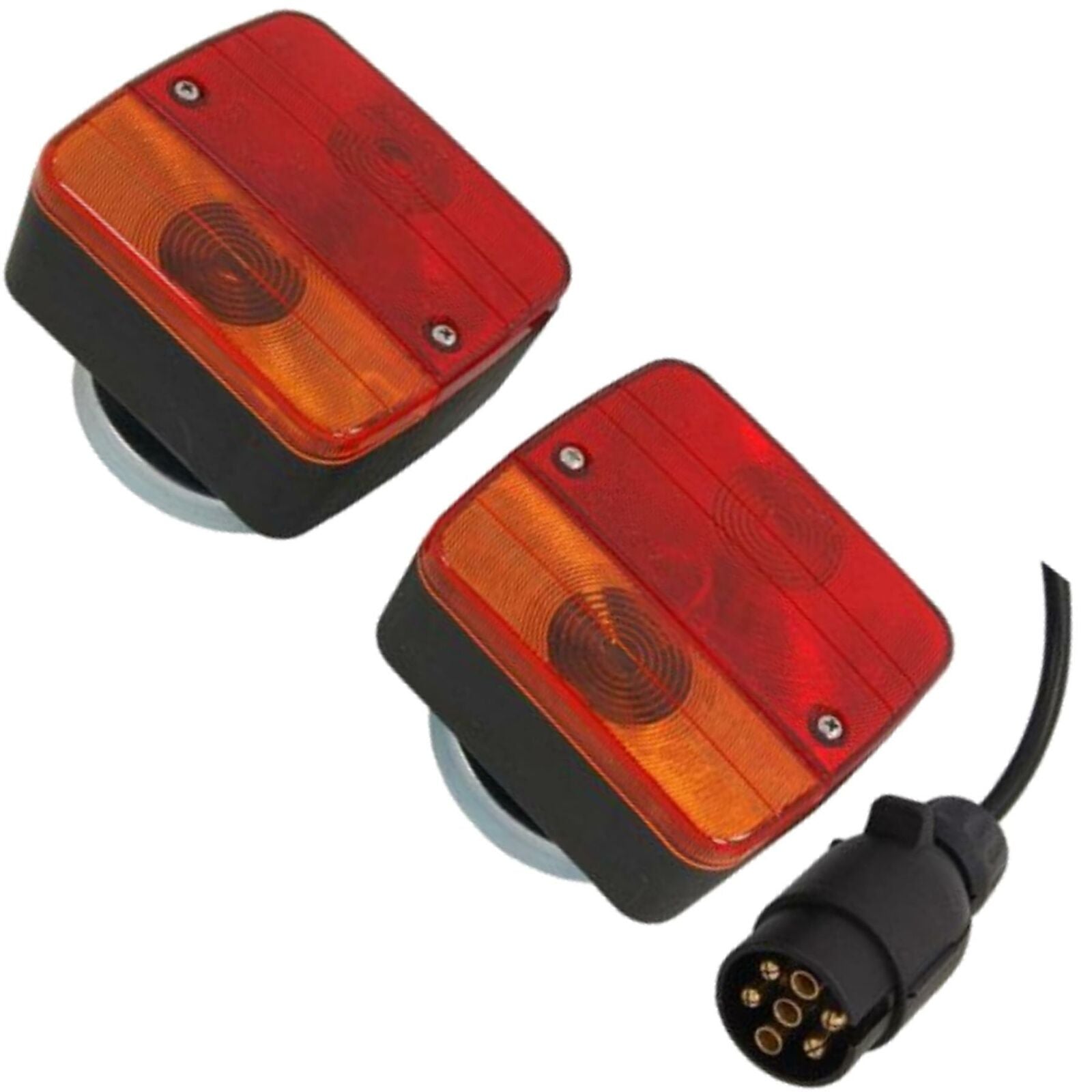 Neilsen 12V Magnetic Rear Tail Stop Light Indicator Lights Trailer Set