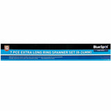 BlueSpot 7pc Extra Long Ring Spanner Set Aviation Double Ended Wrench 8 - 24mm