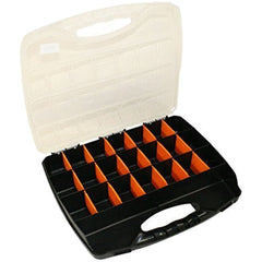 Toolzone Large 23 Compartment Box Storage Tool Organiser Case Screw Nut Bolt