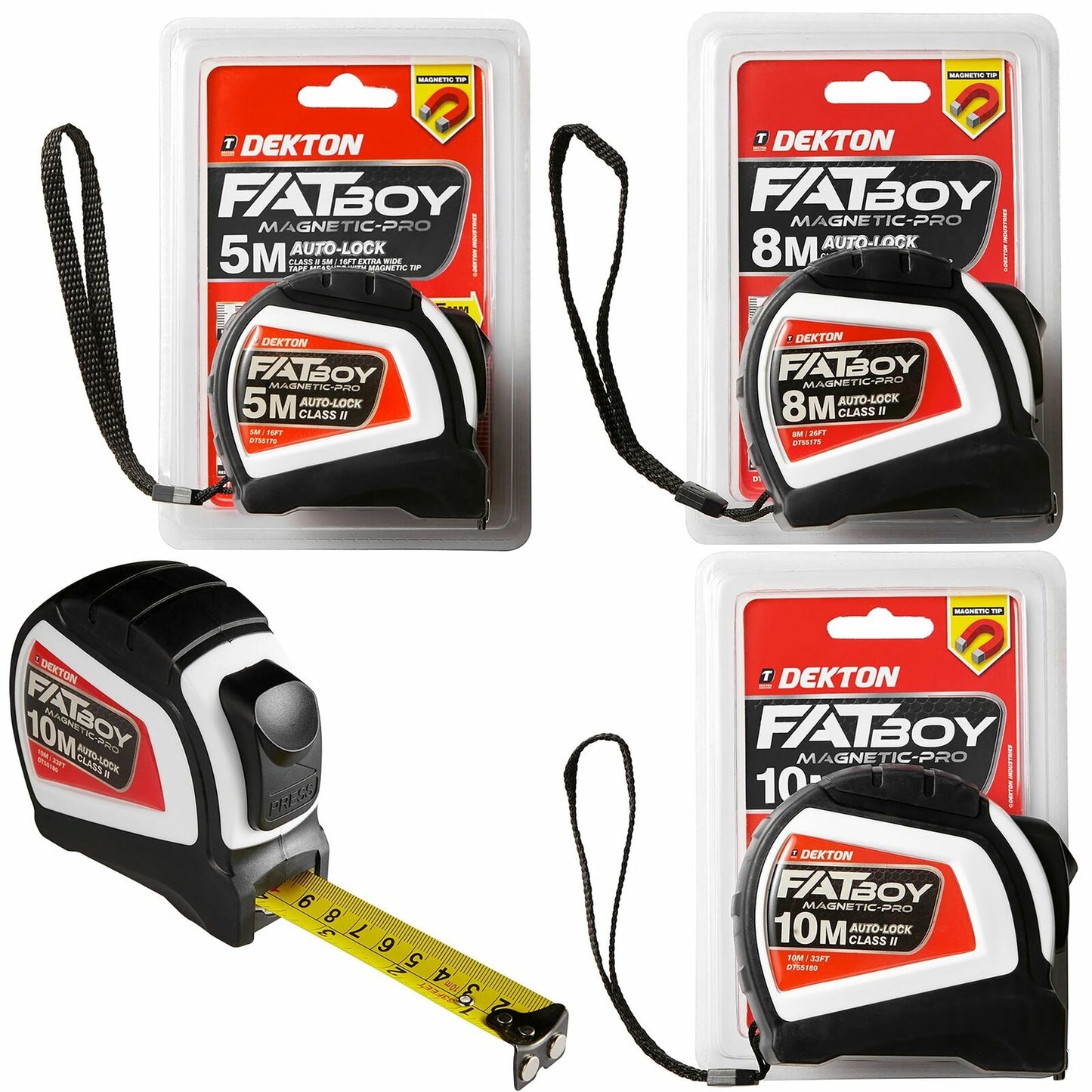 Dekton Tape Measure Tip Class 2 Imperial Metric Auto Lock 5