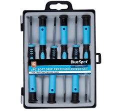 BlueSpot 6pc Precision Screwdriver Set Magnetic Tips PC Repair Phillips Slotted