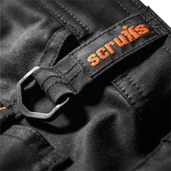 Scruffs Trade Flex Work Trousers Black Graphite Hard Wearing Trouser 30S - 40L