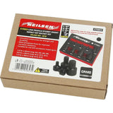 Neilsen Low Profile Stubby Short Impact Spline Bit Socket Set M4 - M18 9pc