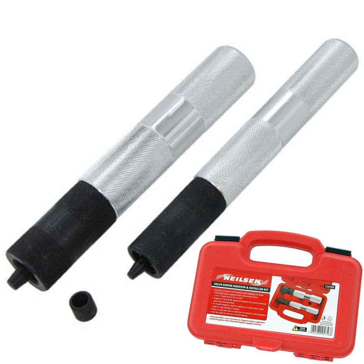 Neilsen Valve Keeper Remover And Installer Kit Set 4.5mm - 7.5mm 5/16" - 3/8"