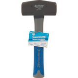 Silverline 4lb Club Lump Hammer Hardened Steel Head Fibreglass Grip Handle 1.8Kg