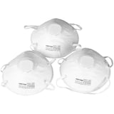 Dekton 3pc Dust Protection Valved Face Mouth Respirator Mask With Valve FFP1