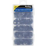 BlueSpot 96pc Assorted DIY Workshop Storage Automotive Fir Tree Fixing Clip Set