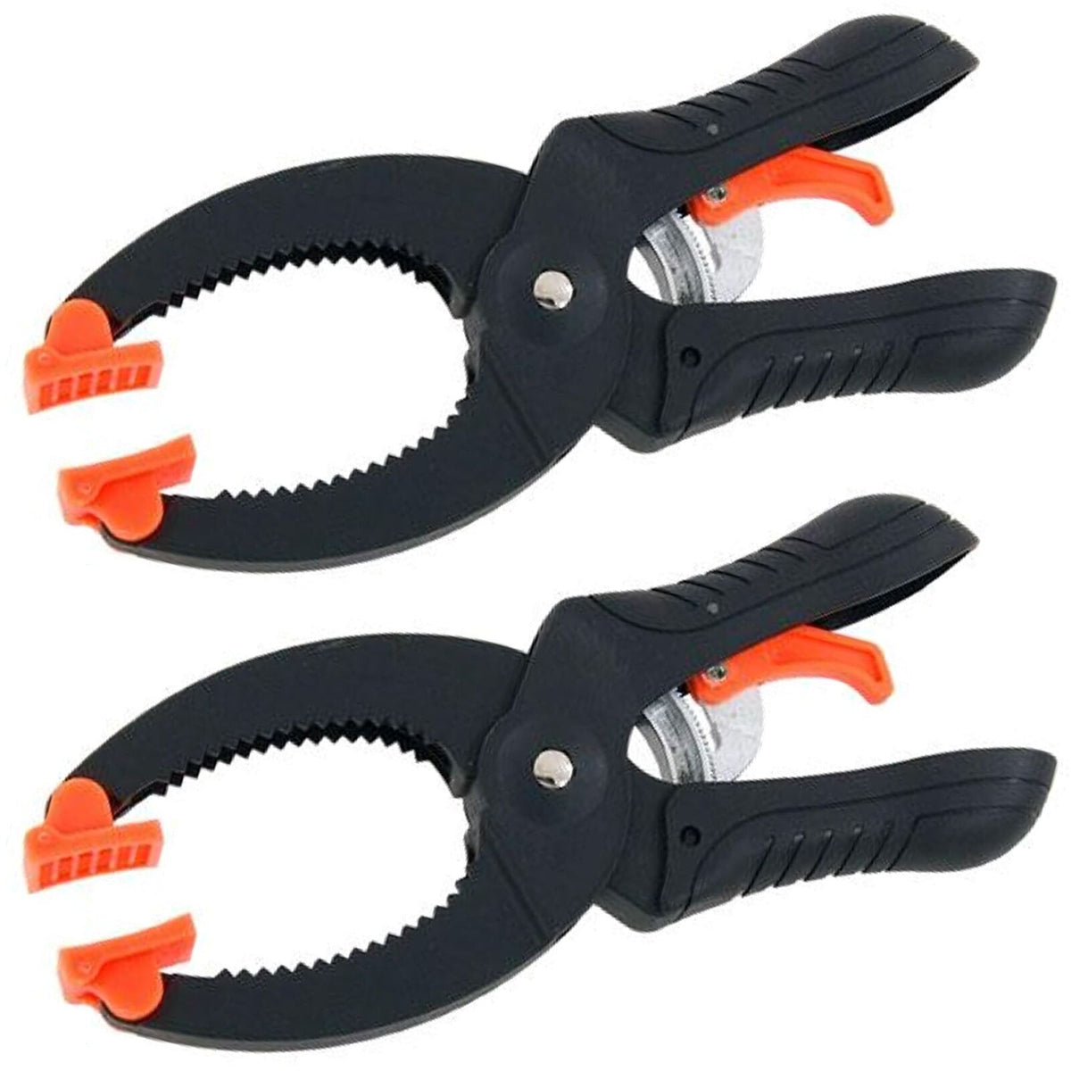 Neilsen 2pc Quick Grip Ratchet Spring Clamp Wood Work Carpentry Jaw Opening 75mm