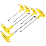 BlueSpot 6Pc Long Star Torx Allen key Set Magnetic T10 - T40 T Handle Keys