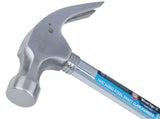 BlueSpot 16oz Claw Hammer Steel Shaft Rubber Grip Handel Hardened Curved Head