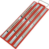 Neilsen 80pc Socket Rail Tray 1/4" 3/8" 1/2" Organiser Storage Holder Metal