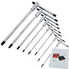 Neilsen 8pcs Long Sliding T-handle Allen Hex Key Wrench Set 2-10mm T Handle Keys