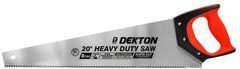 Dekton Heavy Duty Handsaw 500mm 8tpi Carpenters Hand Saw Sharp Cut
