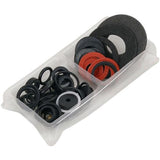 Neilsen Rubber Fibre Plastic Seal Washers Assorted Plumbing O Ring Set 50pc