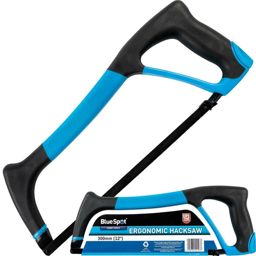 Bluespot 300mm Soft Grip Zinc Alloy Ergonomic Hacksaw 12" Hack Saw