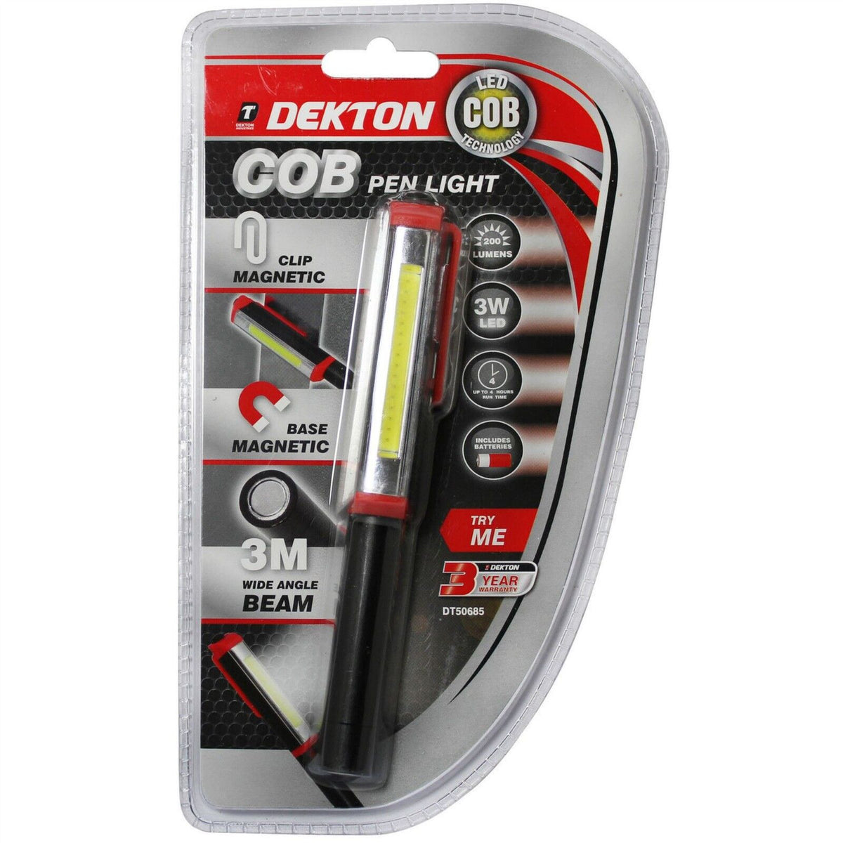 Dekton COB Multipurpose Work Pen Light Penlight Emergency Work Inspection Torch