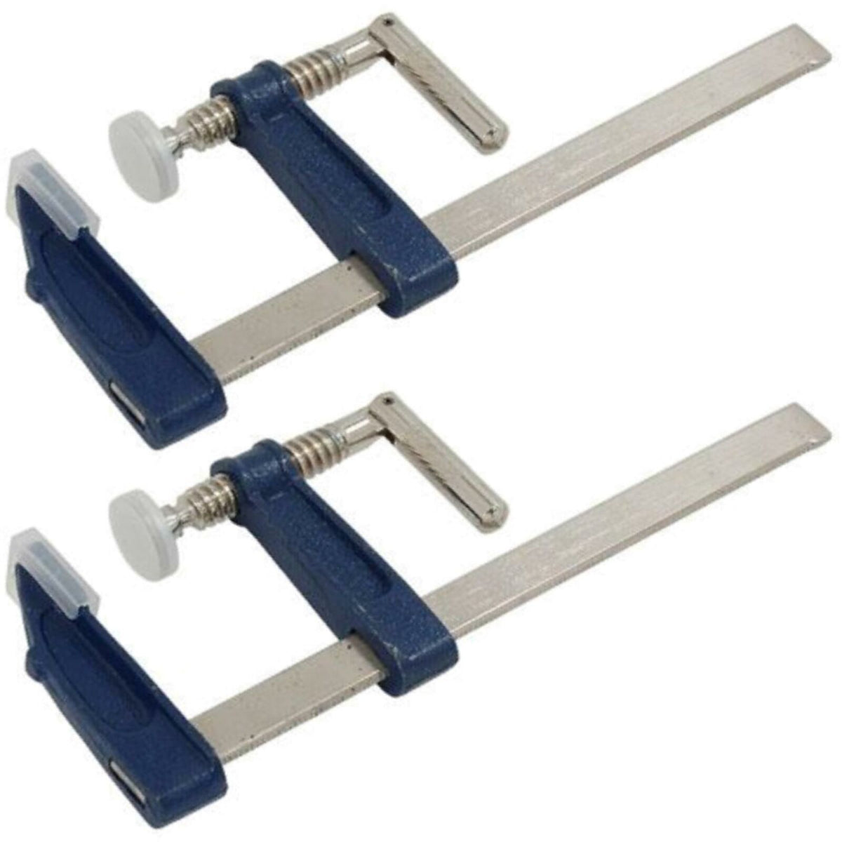 Neilsen 2pc F Clamps Wood Working 150mm Heavy Duty Cast Iron Metal clamp 6"