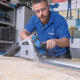 Silverline Circular Plunge Cut Track Saw with Guide Rails Clamps 1200W 165mm