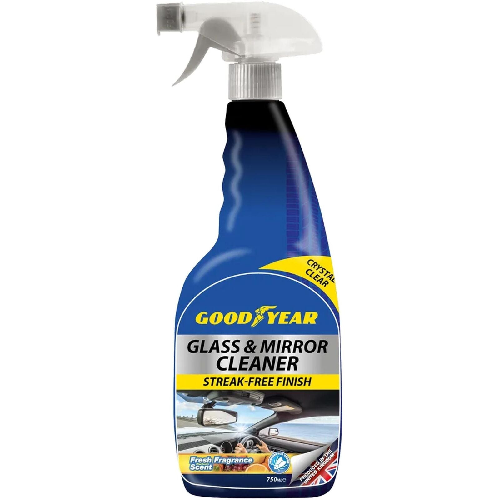 Goodyear 6pc Complete Car Interior Exterior Tyres Wheel Glass Cleaning Kit Set