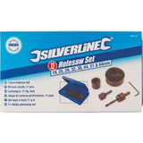 Silverline 11pc Hole Saw Cutter Wood Metal Alloy Plastic Holesaw Set 19 - 64mm