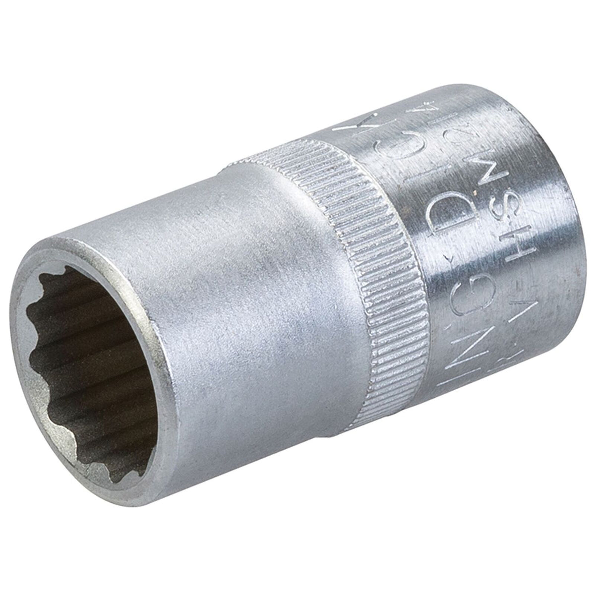 King Dick 14mm 12 PT Single Metric Polished Standard 1/2" Drive Socket