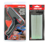 Dekton Hot Melt 40w Glue Gun With 14 Adhesive Sticks Hobby Craft Wood Plastic