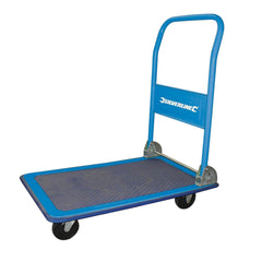 Silverline Rigid Flatbed Trolley Folding Platform Truck 150kg - 675213