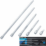 BlueSpot 6pc 1/4" Drive Socket Extension Bar Set 32 50 100 150 200 275mm Long