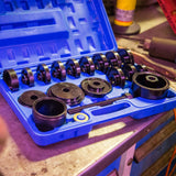BlueSpot 23pc Wheel Bearing Removal & Installation Universal Tool Kit