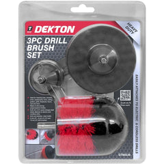 Dekton 3pc Drill Attachment Cleaning Brush Set Power Scrub Home Tile Bathroom