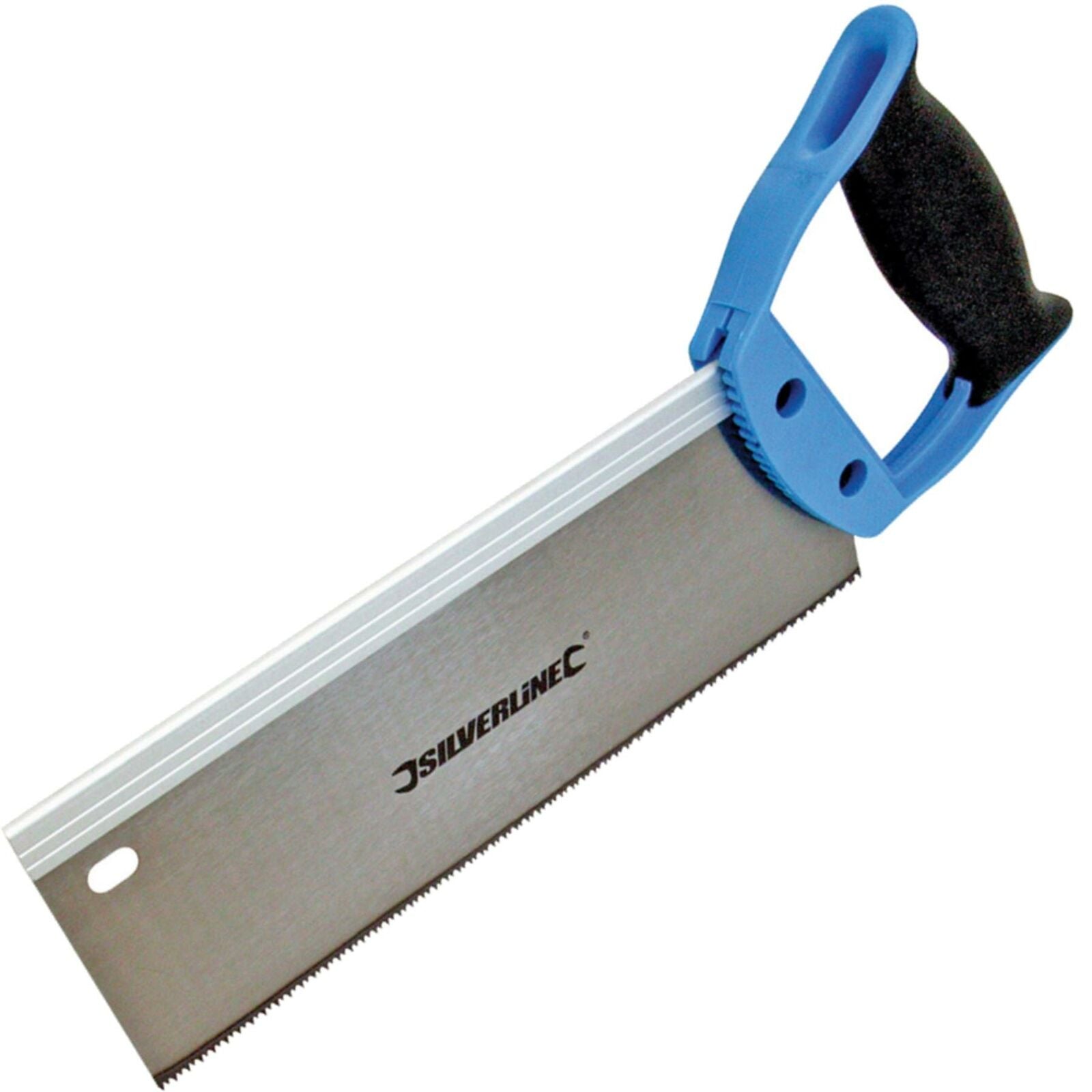 Silverline 250mm Hardpoint Mitre Soft Grip Tenon Saw 12 tpi For Cutting Wood