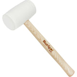 BlueSpot 16oz White Rubber Hammer Mallet Hardwood Shaft Grip Handle Diy