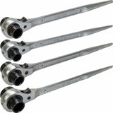 King Dick Ratchet Podger Steel Erecting scaffold Scaffolding Spanner 13mm - 30mm