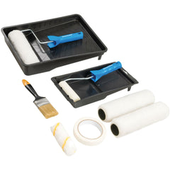 Silverline Decorators Paint Wall Painting Edger Handle Roller & Brush Tray Set