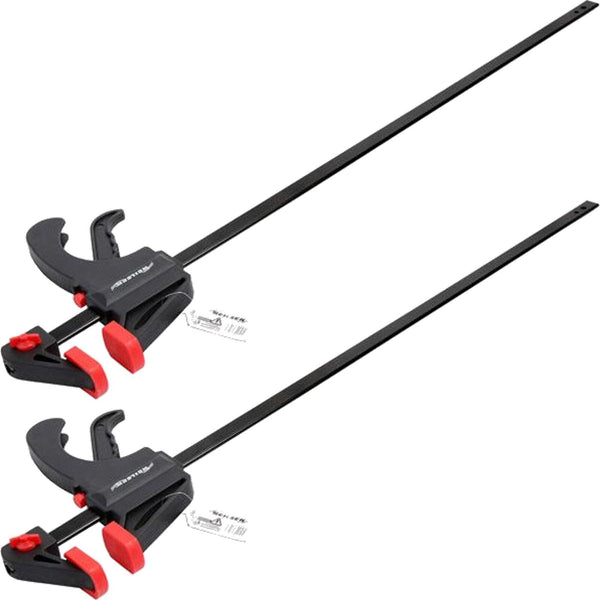 Neilsen 2pc 600mm Quick Ratchet Speed Clamp & Spreader Wood Working 24"