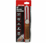 Dekton Sliding Bevel Square Hardwood Adjustable Sliding Bevel Gauge Angle finder