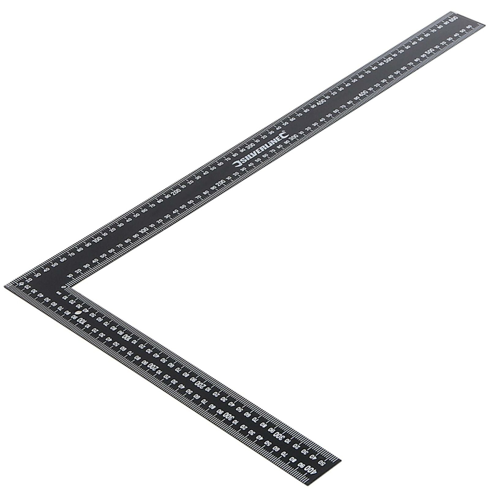 Silverine Large Steel Roofing Square Framing Carpenter Measure Metric Imperial